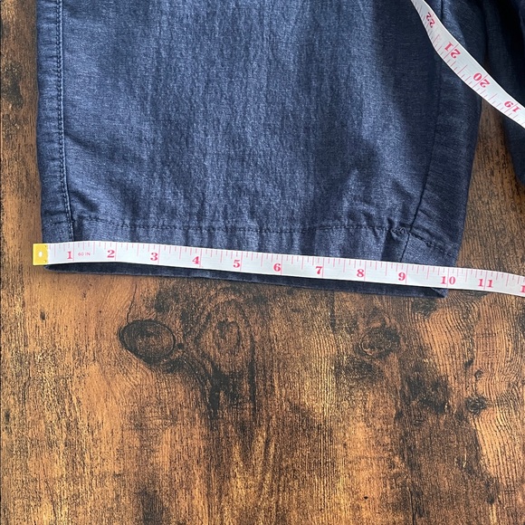 Marc Anthony Navy Blue flat front textured casual shorts - Picture 7 of 7